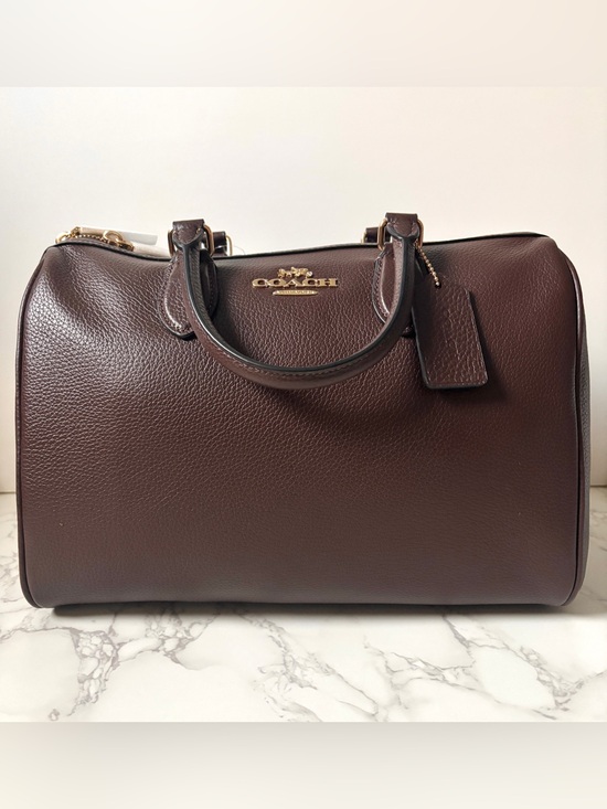 Coach Handbags - ❌SOLD❌ New Coach Large Rowan Satchel Handbag in Maple Leather